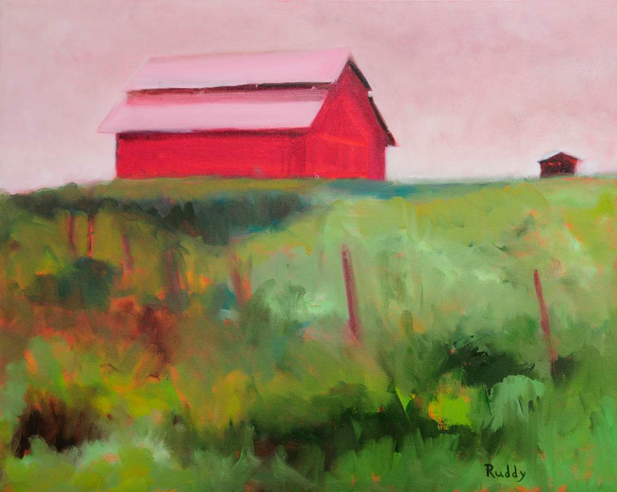 Red Barn by Sally Ruddy 