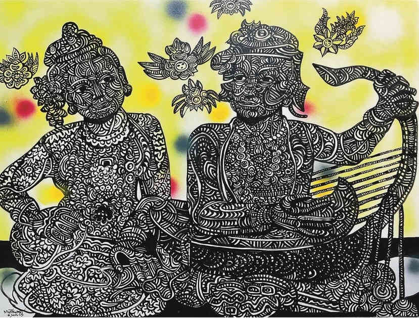 Two Musicaians_2 (2025) by Myat Kyawt, Image 16.