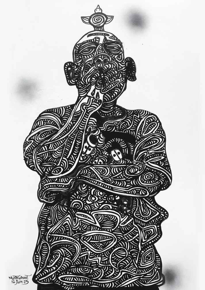 Self Portrait_1 (2025) by Myat Kyawt 
