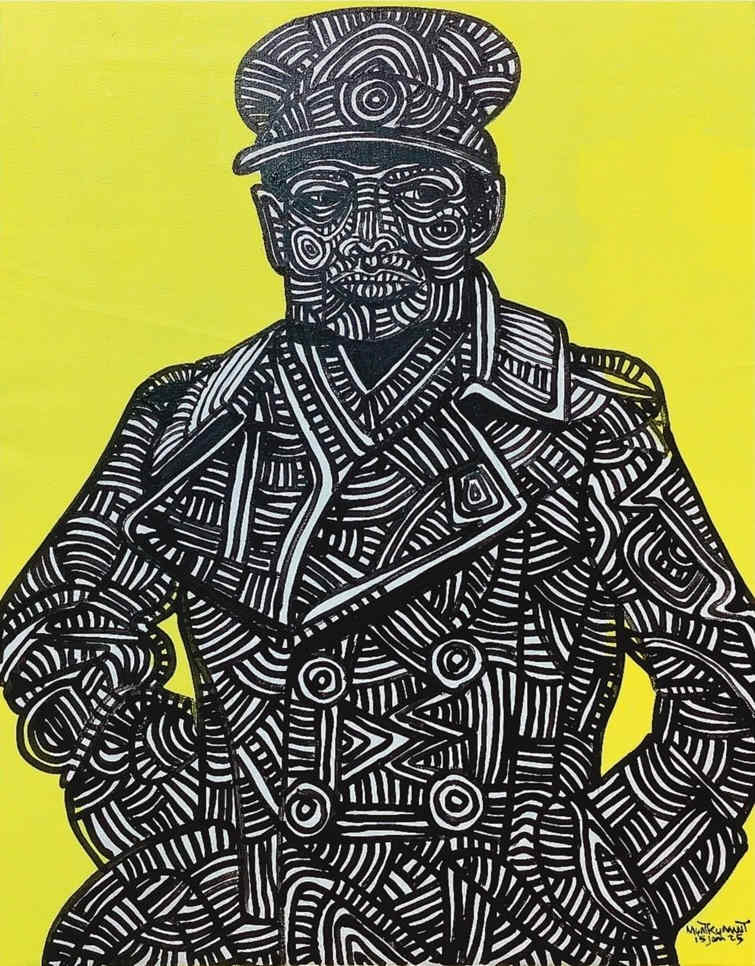 A Man in Longcoat (2025) by Myat Kyawt 