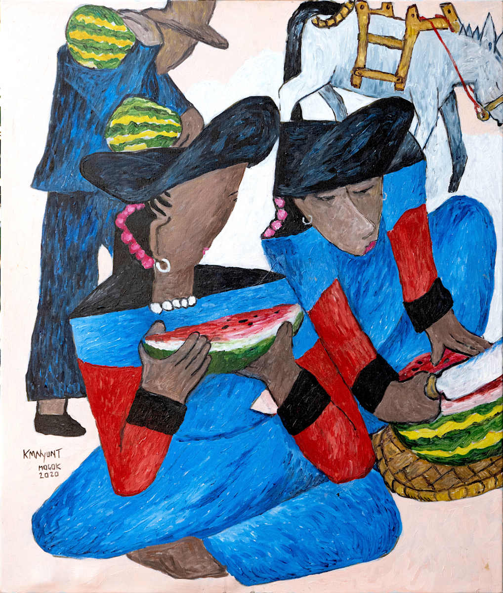 Watermelon Eaters by K.M. Nyunt (Mogok), Image 2.
