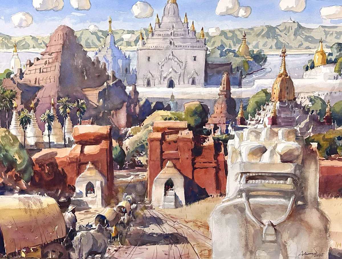 Among Temples of Bagan by ARKAR MYO 