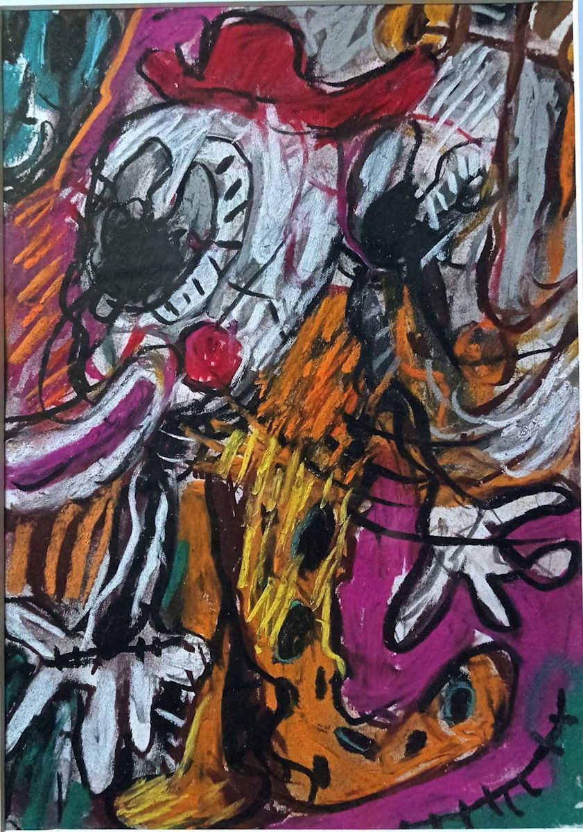 Clown with Yellow Boots by Kaung Su 