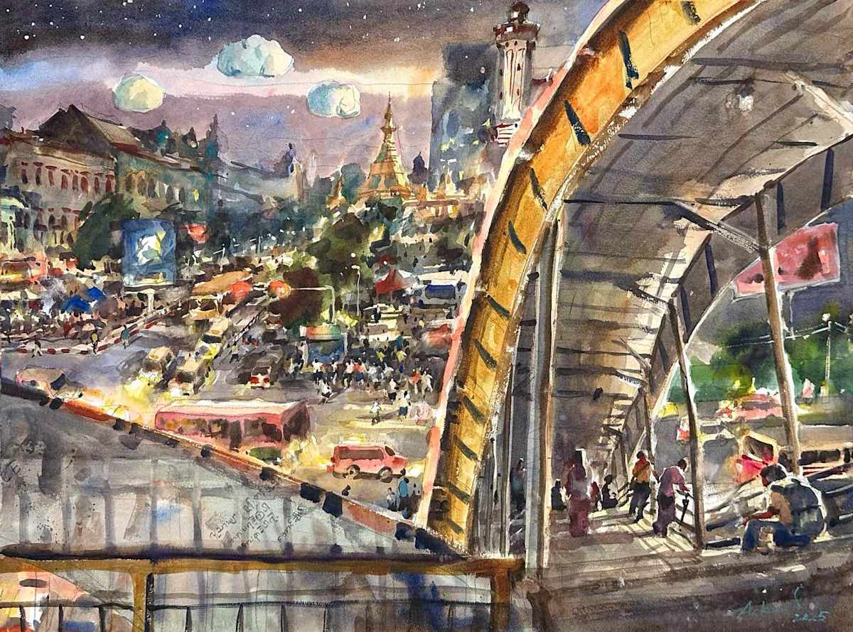 Evening with Heavy Hearts by ARKAR MYO 