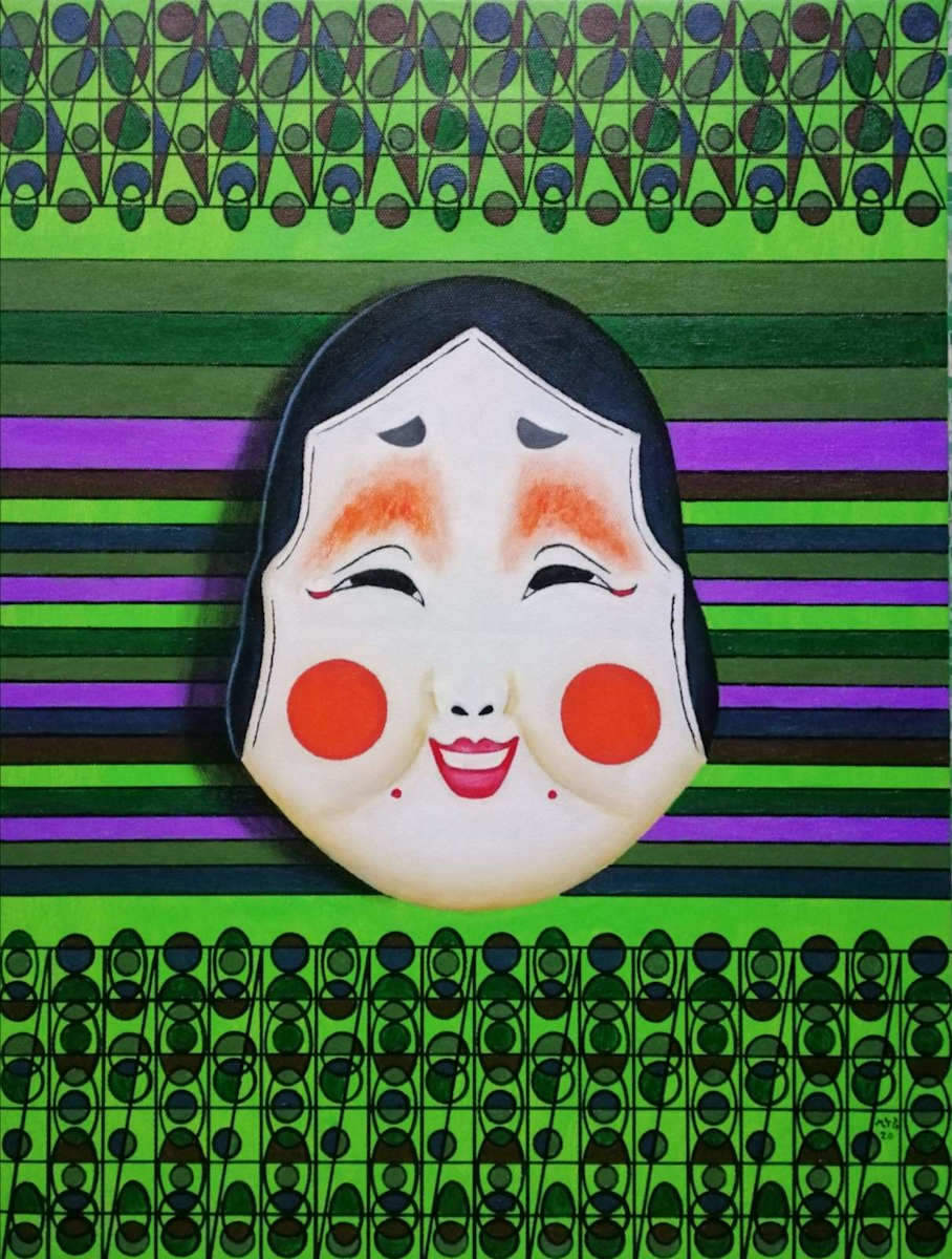 The Chinese Traditional Femal Mask by Min Thar Gyi 