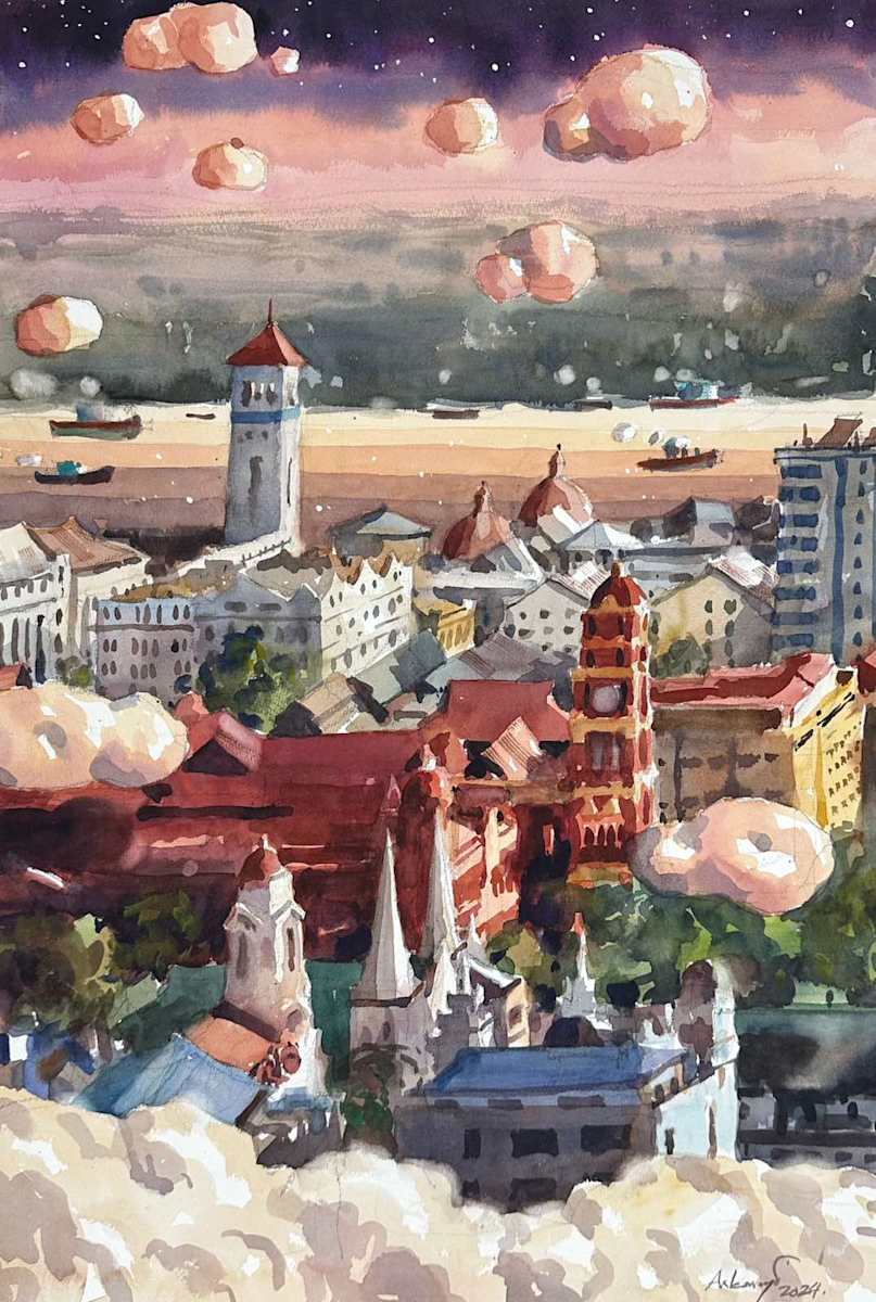 Evening Clouds over Yangon by ARKAR MYO, Image 1.