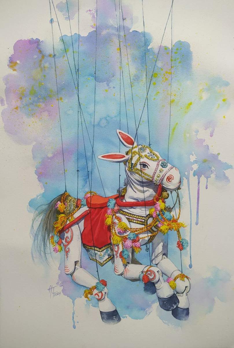 Horse Marionette by Aung Lin Tun, Image 1.