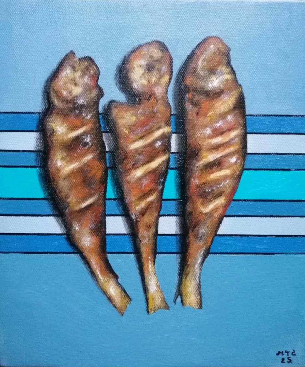 Three Fried Fish by Min Thar Gyi 