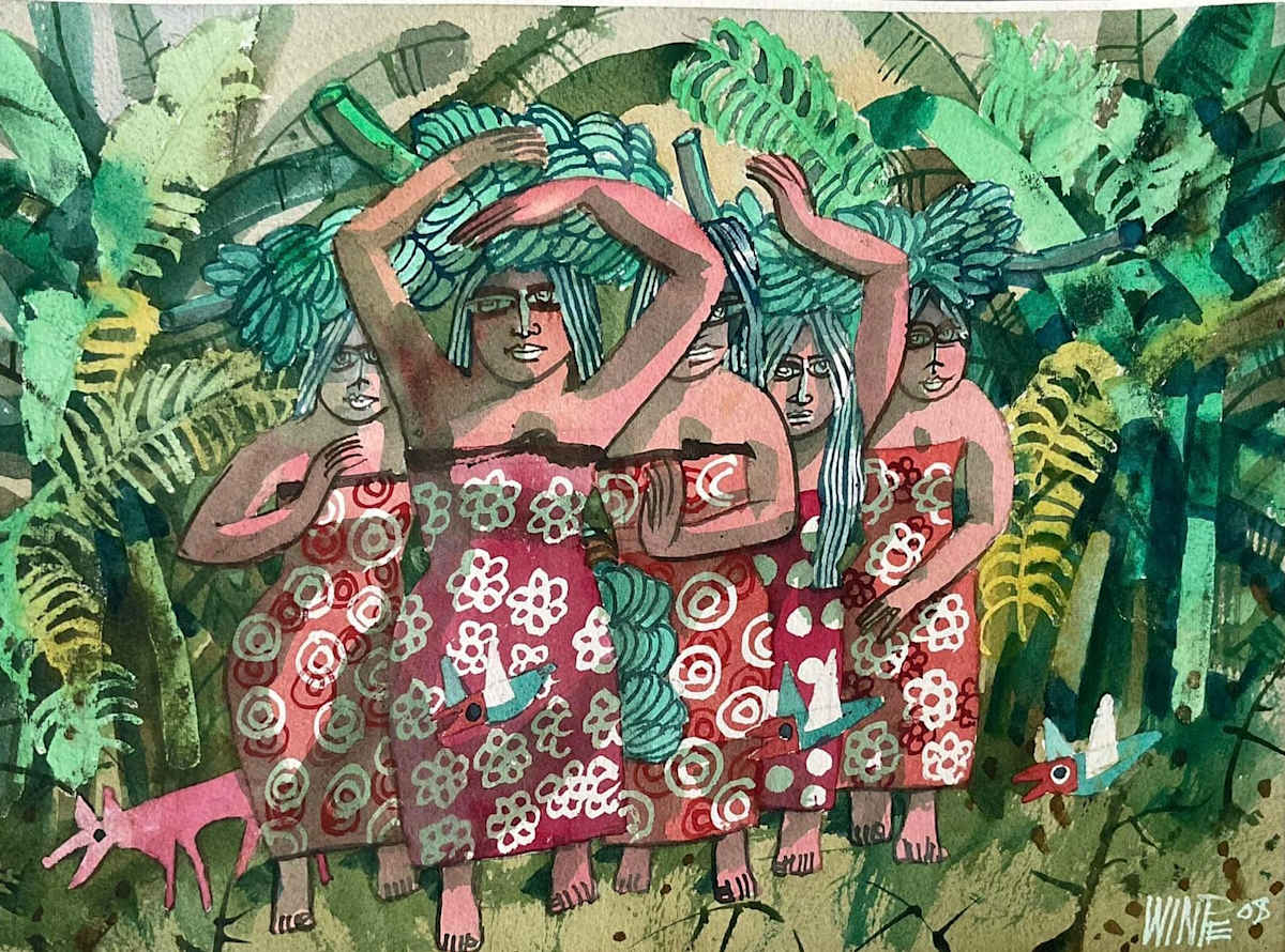 Banana Pickers by Win Pe, Image 1.