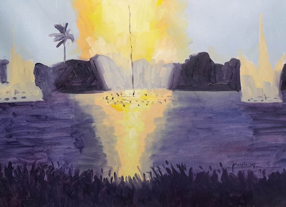 Water has flown - ရေပျံ (ဘုရားကြီး) by Morris John, Image 3.