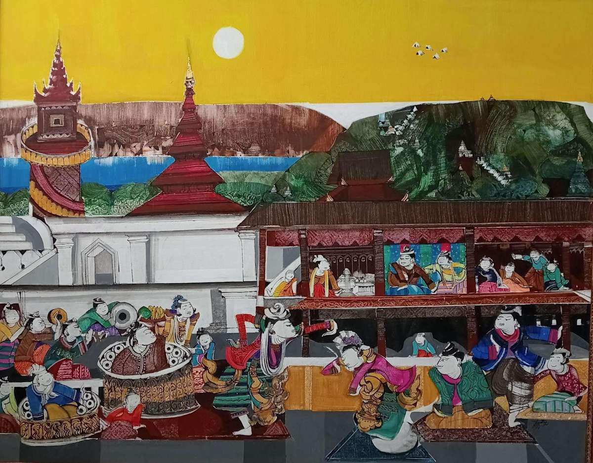 နန်းတွင်းမြေဝိုင်းသဘင် by Sein Myint (Shwechi Hto) 