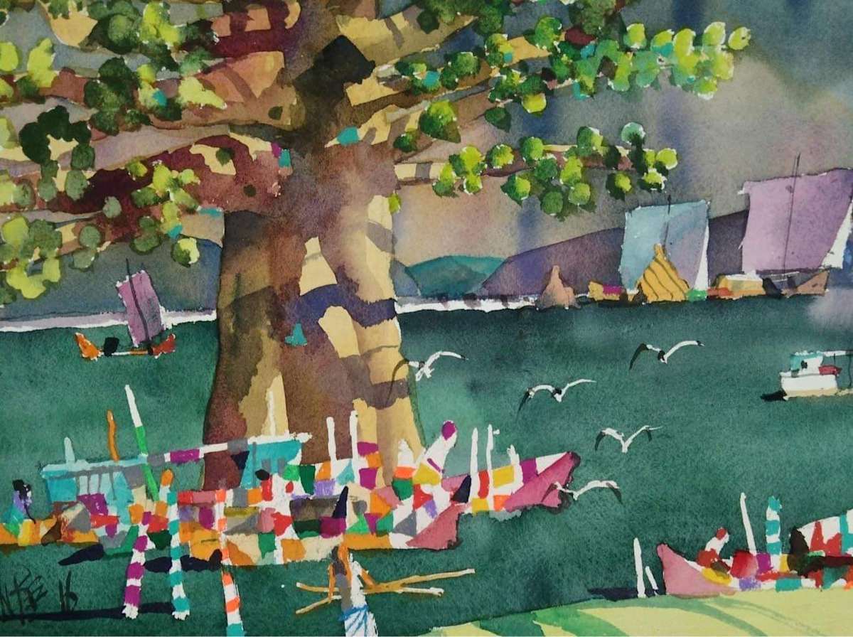 Ferry Port by Win Pe 