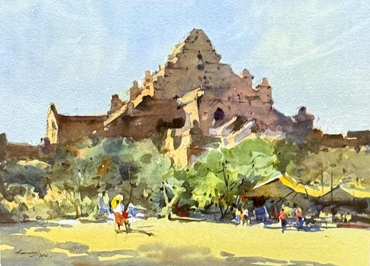 Dhammayan Gyi, Bagan (2020) by Aye Min, Image 3.