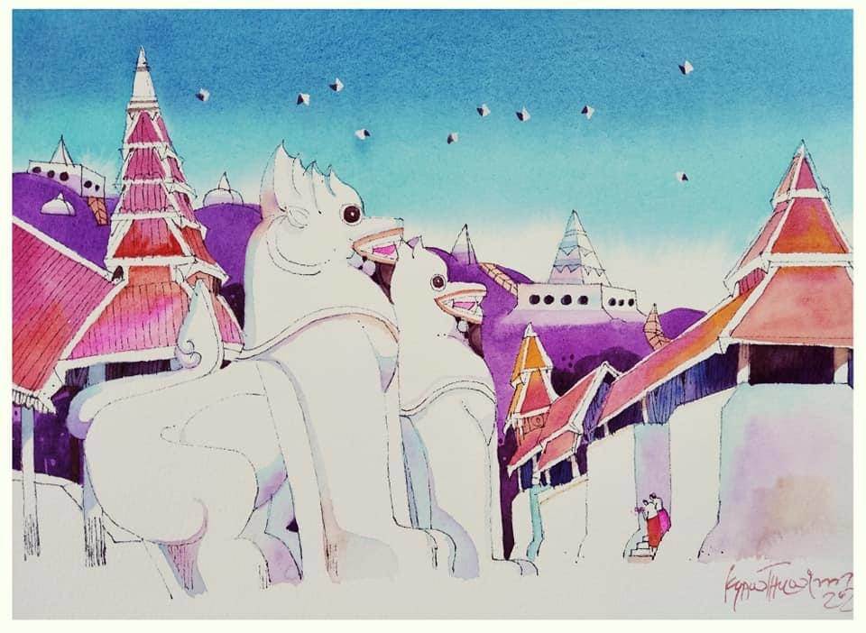 Mandalay Hill (2021) by Kyaw Thu Win 