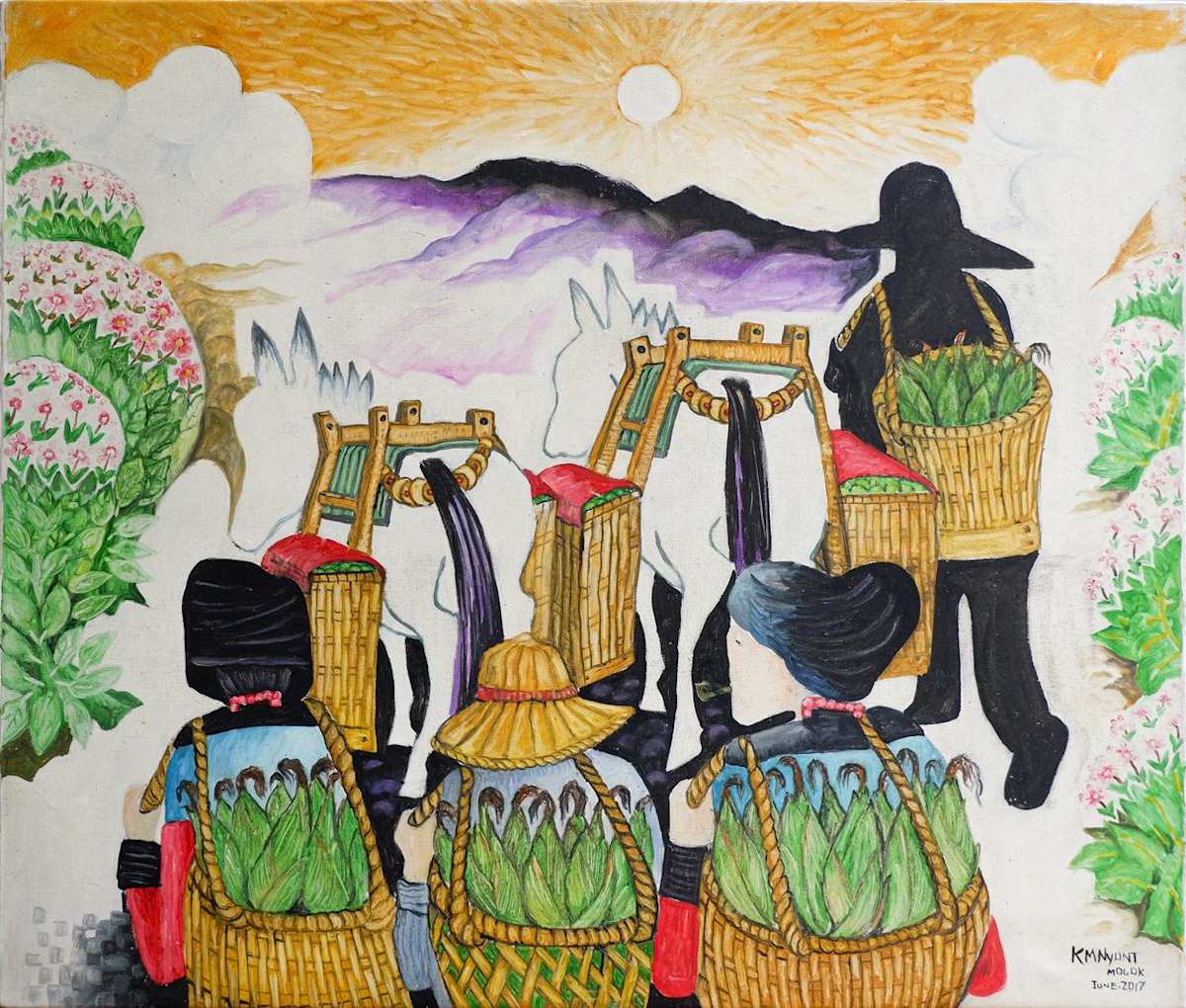 Merchants on the Hills by K.M. Nyunt (Mogok) 