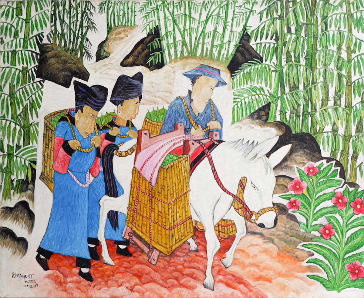 Village Traders by K.M. Nyunt (Mogok) 