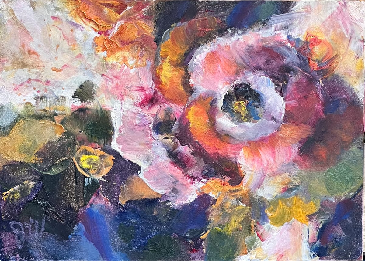 Rose Abstraction #3 (Notan pair) by Julia Watson, Image 1.