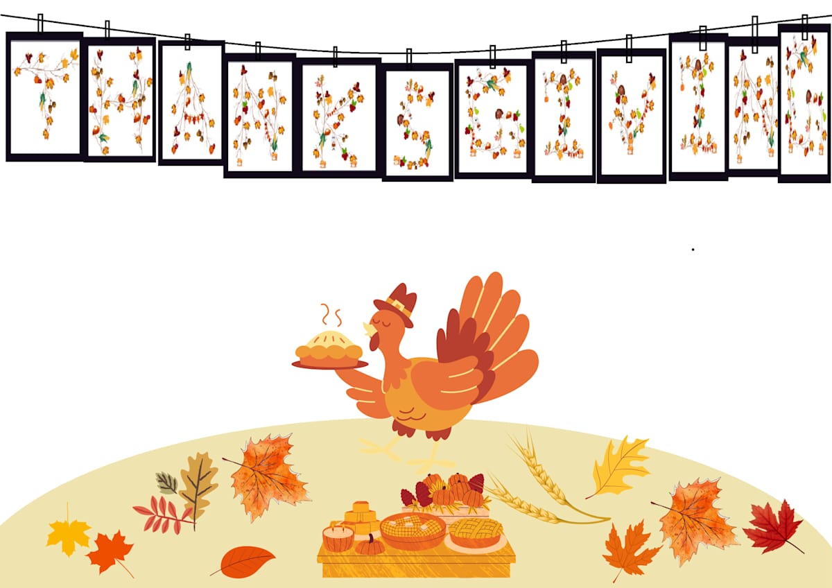 Thanksgiving With Rooster by Kriyas Collection  Image: THANKSGIVING WITH ROOSTER