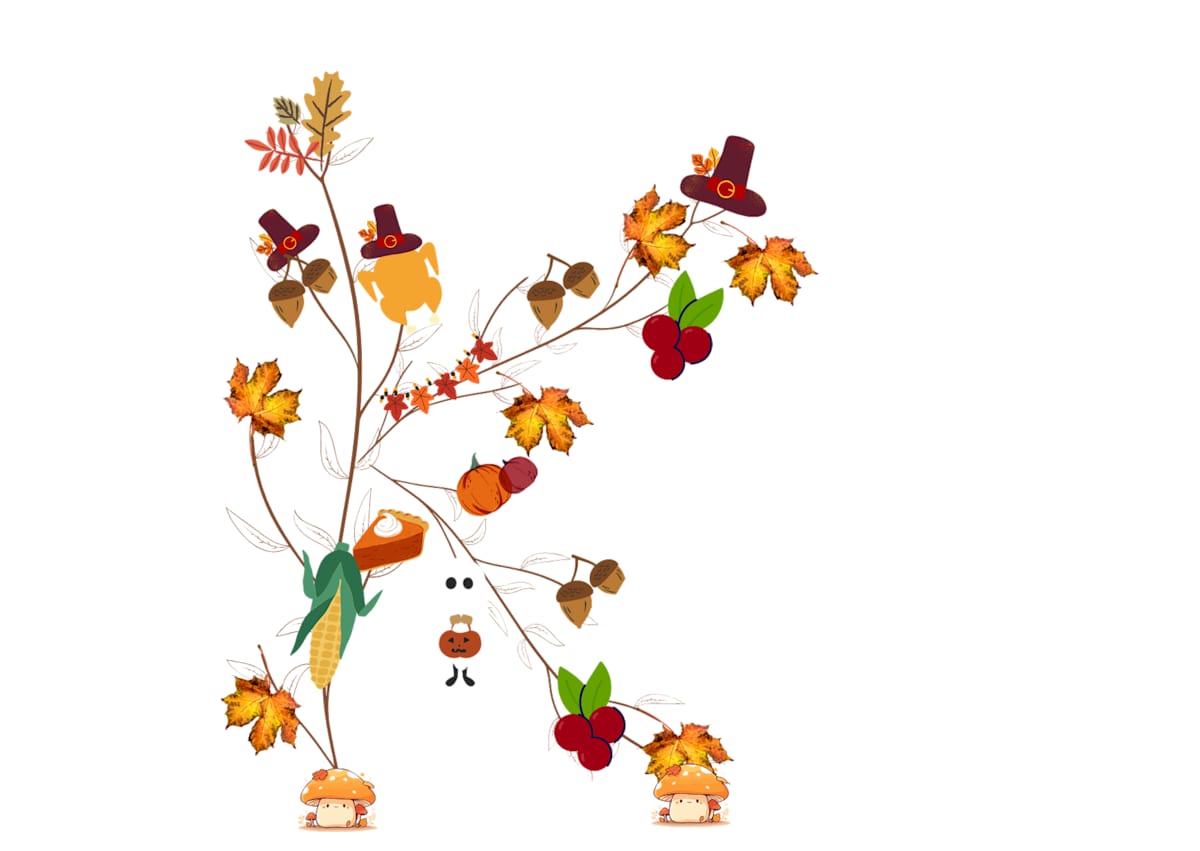 09.Thanksgiving Theme - Alphabets by Kriyas Collection  Image: 09.Thanksgiving Theme - Alphabets