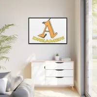 "A" Dreamer (Orange and Yellow) by Kriyas Collection, Image 3.
