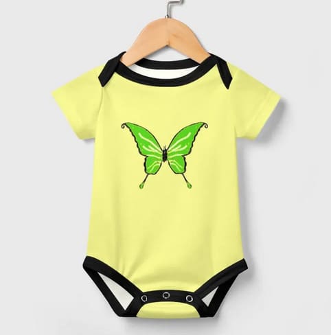 Butterfly Print Textile by Kriyas Collection, Image 3.