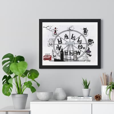 Halloween Wheel of London 2025 (Original Download Available) by Kriyas Collection  Image: Print Image