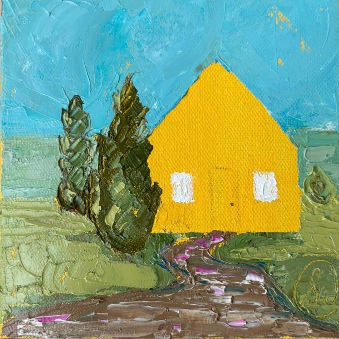 Welcome Home 1 by Sarah Wold  Image: Landscape with home