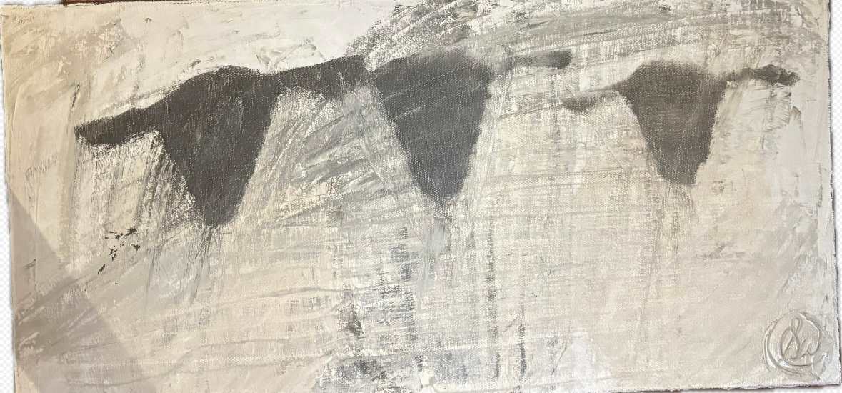 Hazy Sheep by Sarah Wold  Image: Hazy Sheep 10”x20”