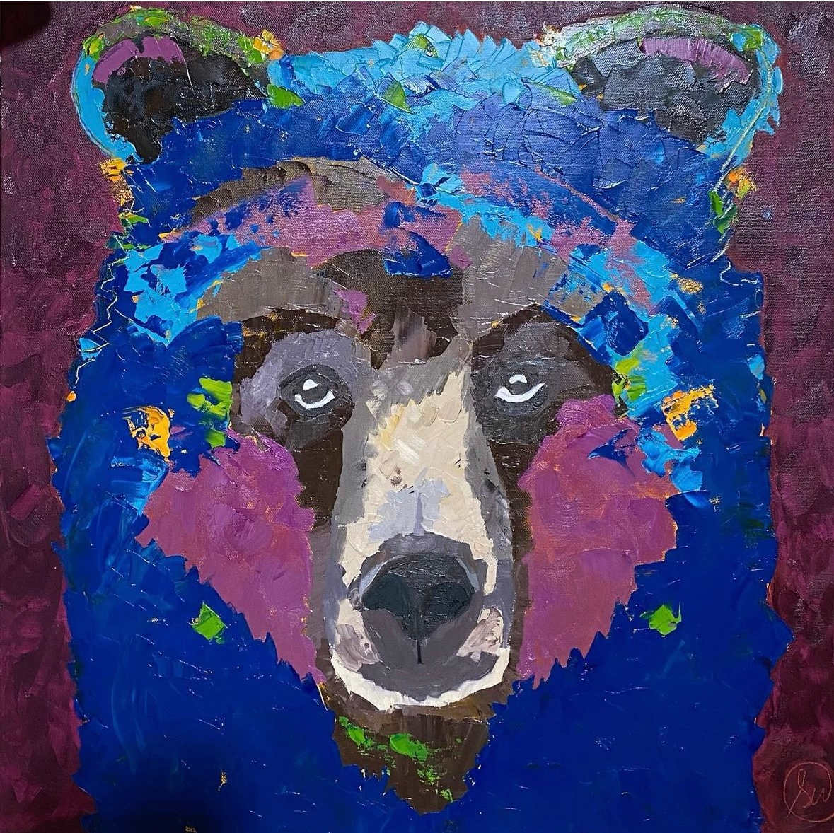 Big Blue Bear by Sarah Wold  Image: Big Blue Bear