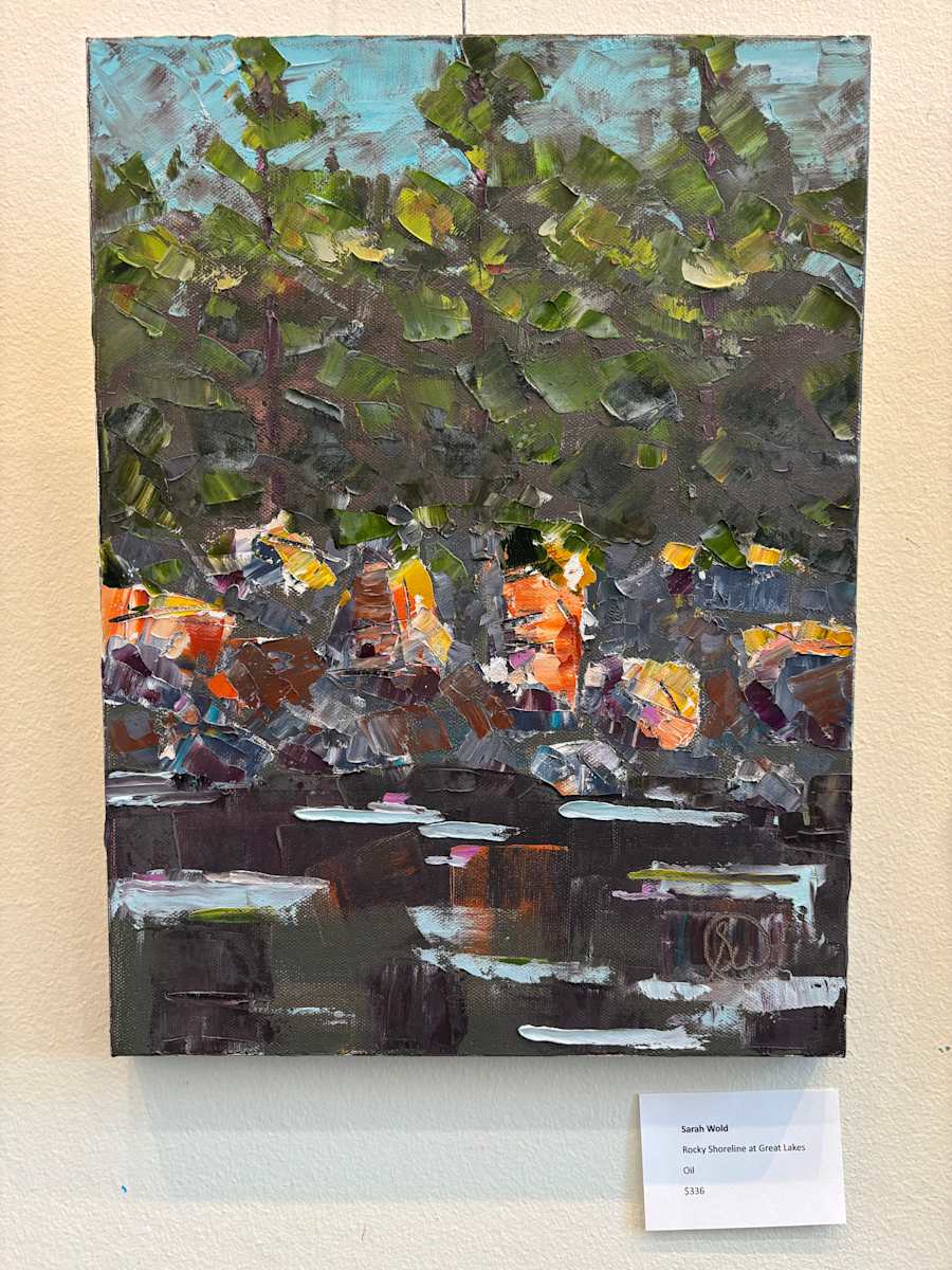 Pine Forest at Rocky Shoreline by Sarah Wold, Image 1.