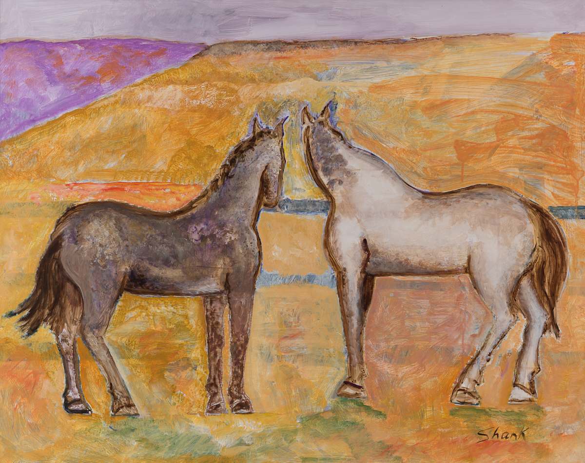 Two Horses by Robert M Shank, Image 1.