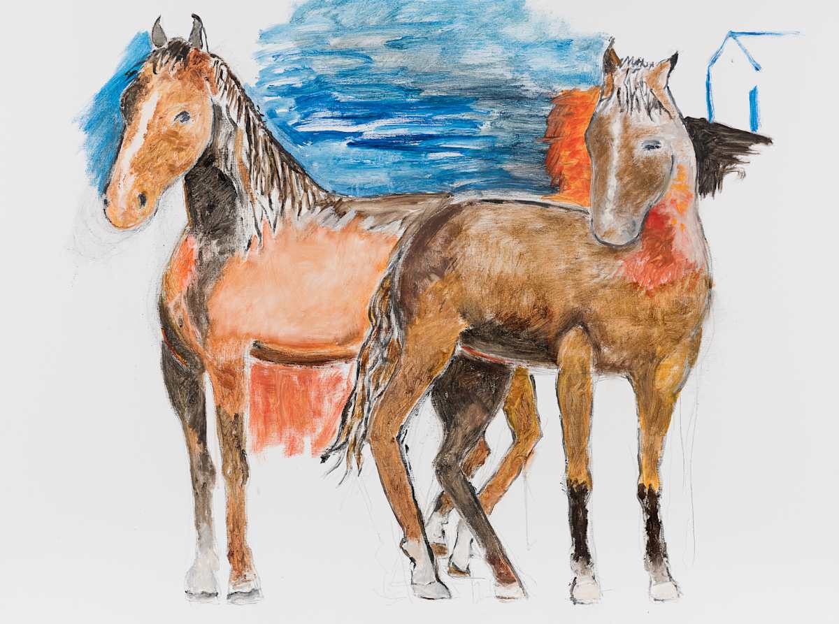 Two Horses by Robert M Shank, Image 1.