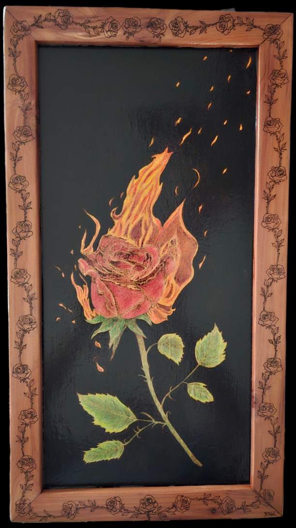The Burning Rose by Butch Halberstadt 