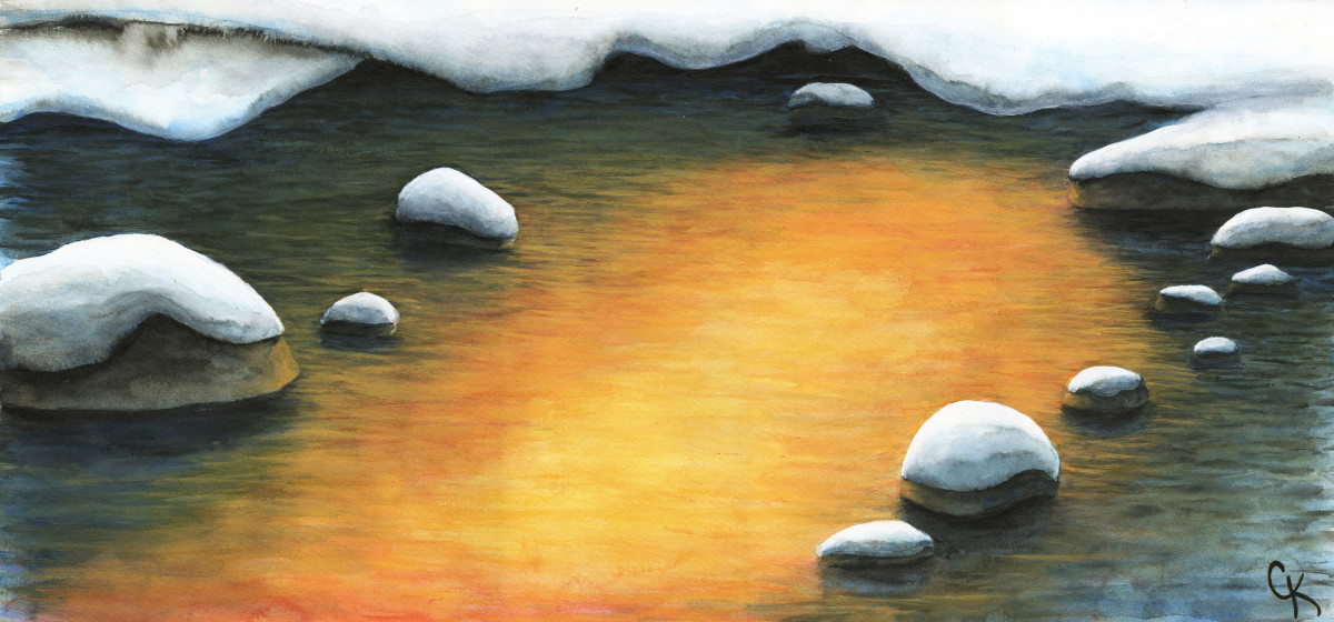 Winter Stream by Carrie Kohles 