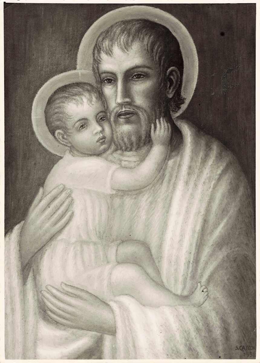 San Giuseppe con il Bambin Gesù (1958) by Salvatore Cascone 