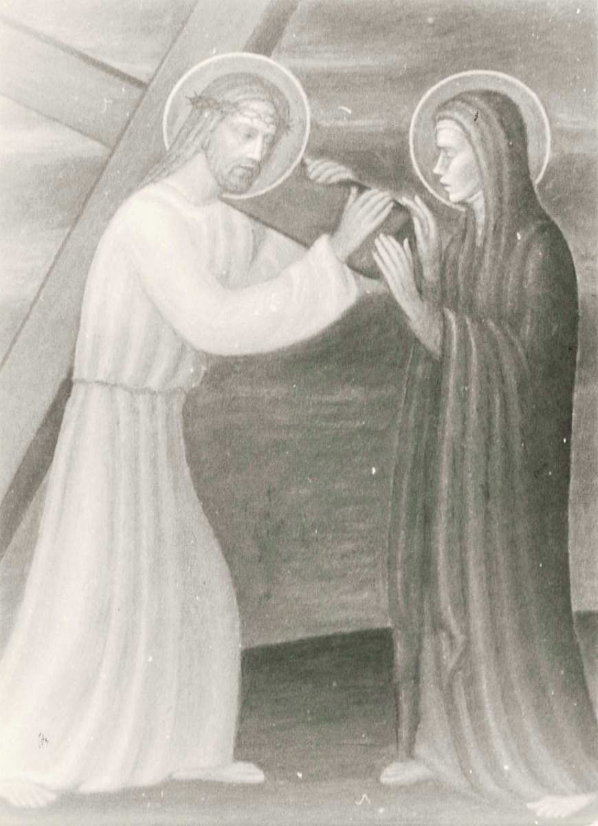 Gesù incontra sua madre (via Crucis stazione n.4) by Salvatore Cascone 