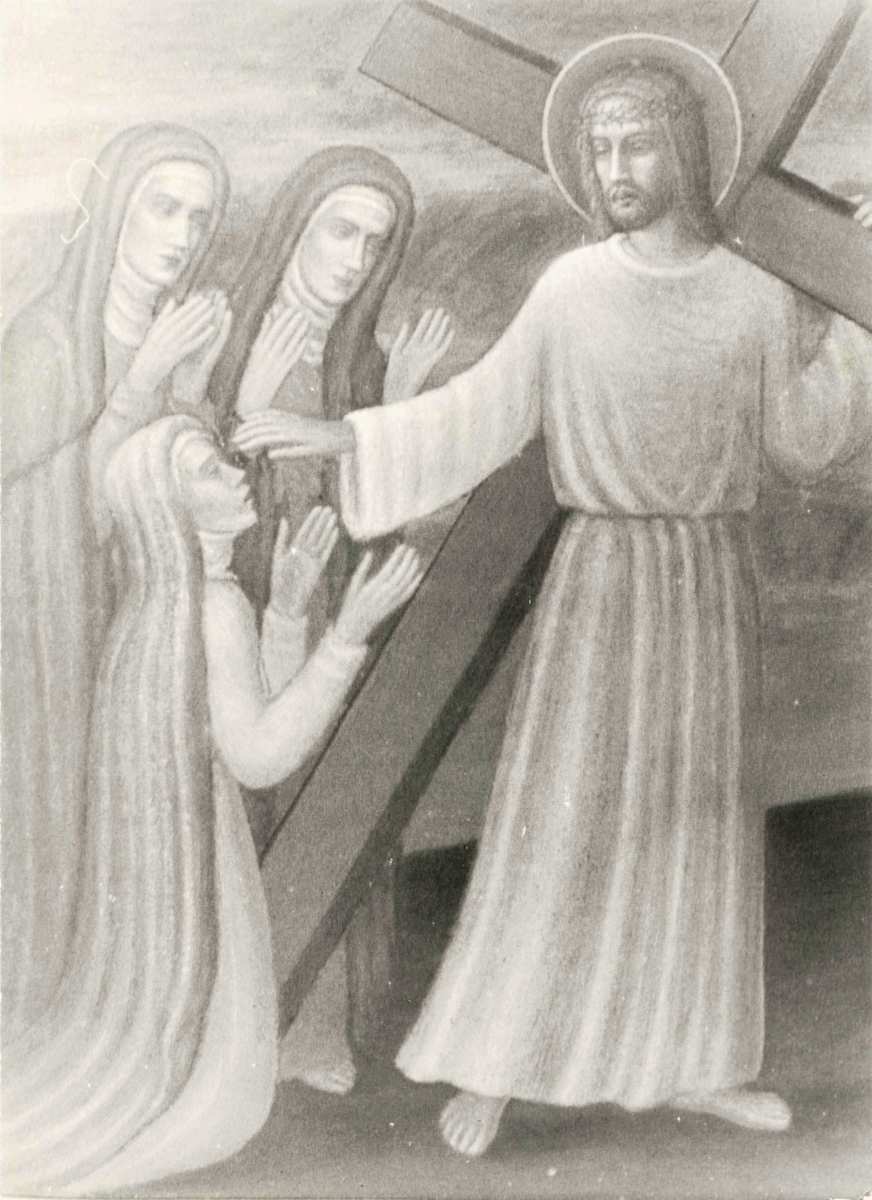 Gesù consola le donne di Gerusalemme (via crucis stazione n.8) by Salvatore Cascone 
