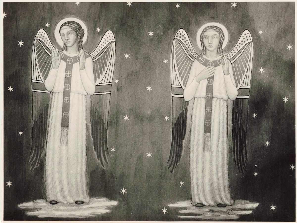 Angeli by Salvatore Cascone  Image: Monastero delle Monache di S.Teresa di Gesù