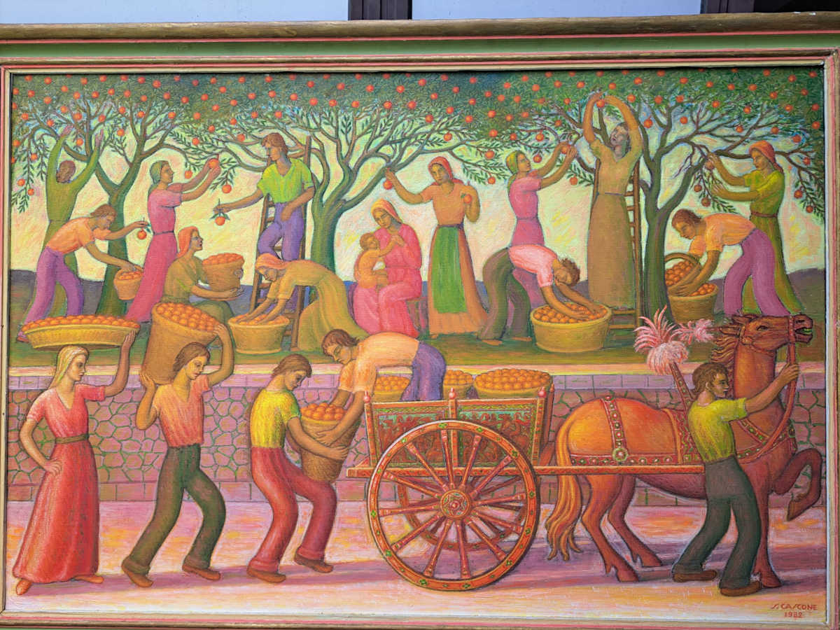 La raccolta delle arance (1982) by Salvatore Cascone 