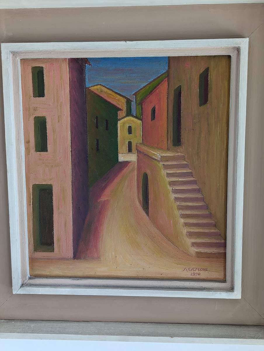 Paesaggio ibleo. Case (1971). by Salvatore Cascone 
