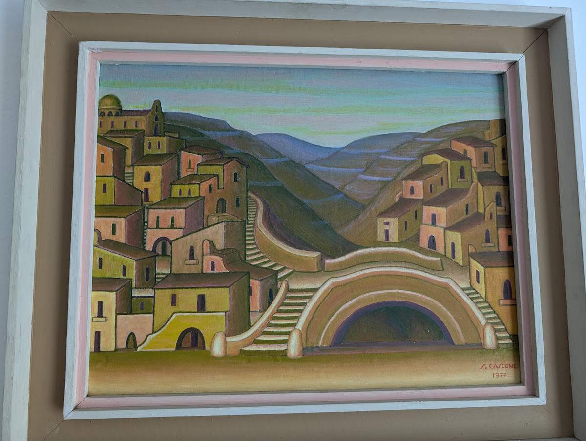 Paesaggio ibleo (1977) by Salvatore Cascone 