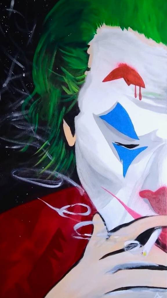 Joker Smoking by Aaron Adkins, Image 4.