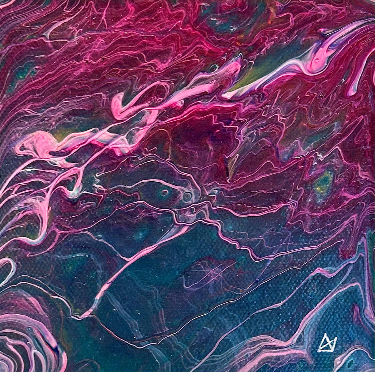 Tempest - Acrylic Pour Art by Aaron Adkins, Image 1.