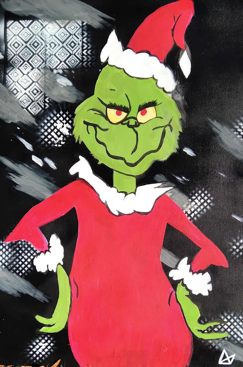 Sassy Grinch Portrait by Aaron Adkins, Image 1.