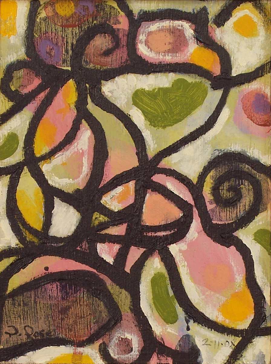 Springtime Black line by David Silva Rose 