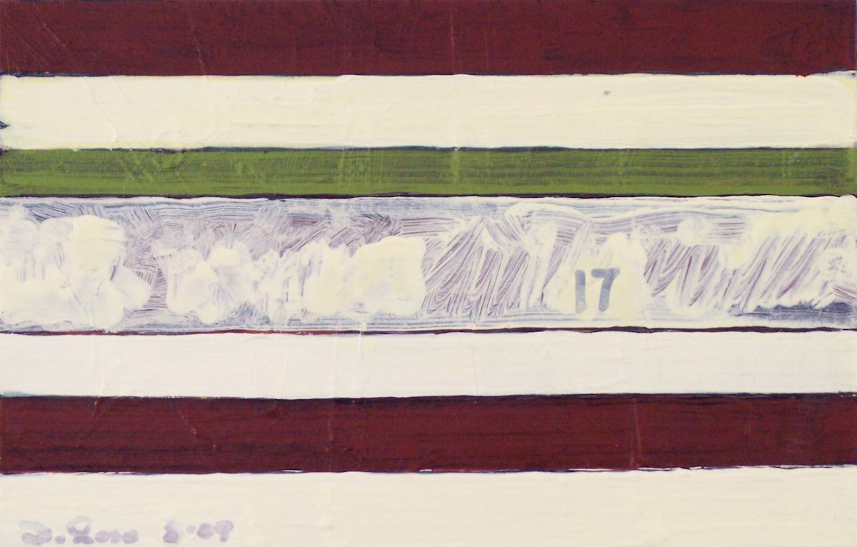 Stripe Study #17 by David Silva Rose 