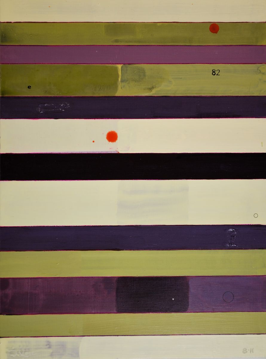 Stripe Study #82 by David Silva Rose 