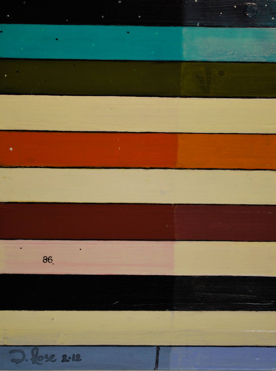 Stripe Study #86 by David Silva Rose 