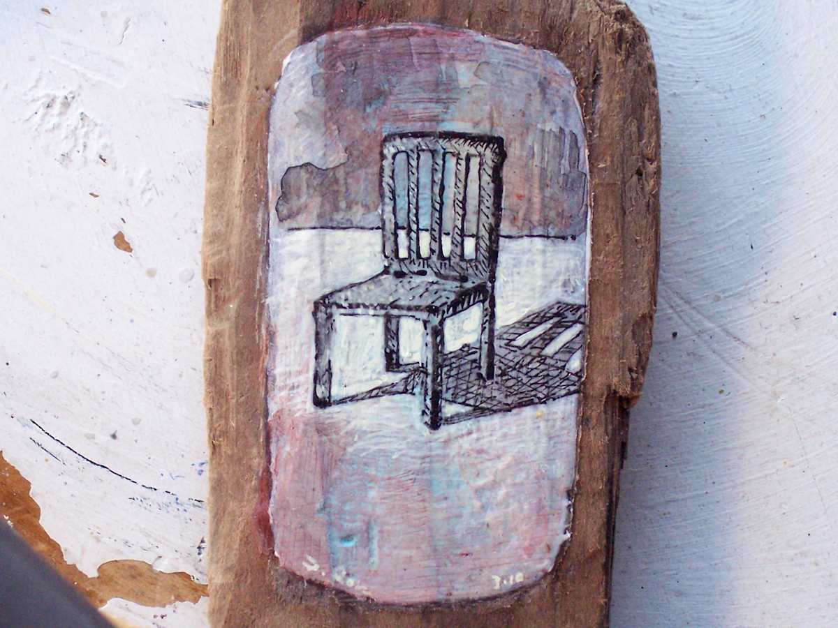 Driftwood Chair #2 by David Silva Rose 