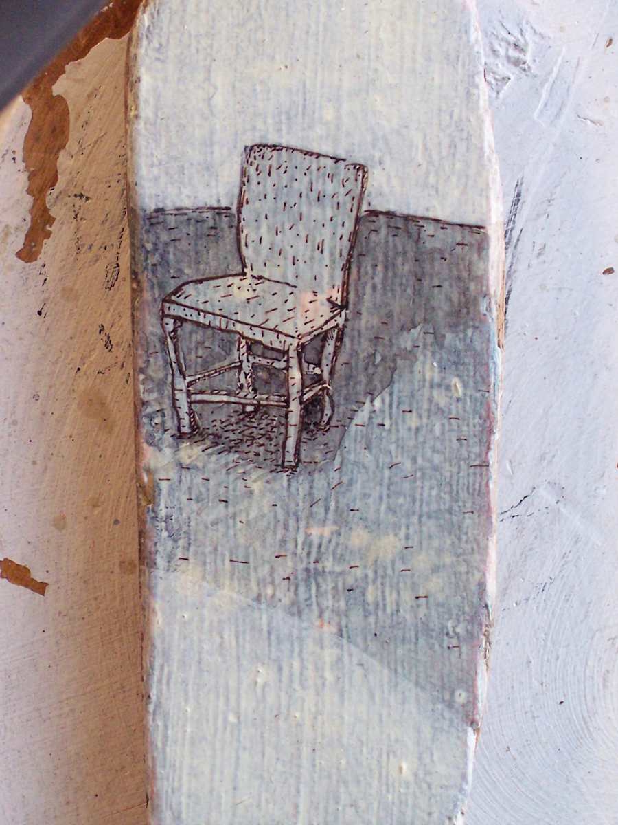 Driftwood Chair #3 by David Silva Rose 
